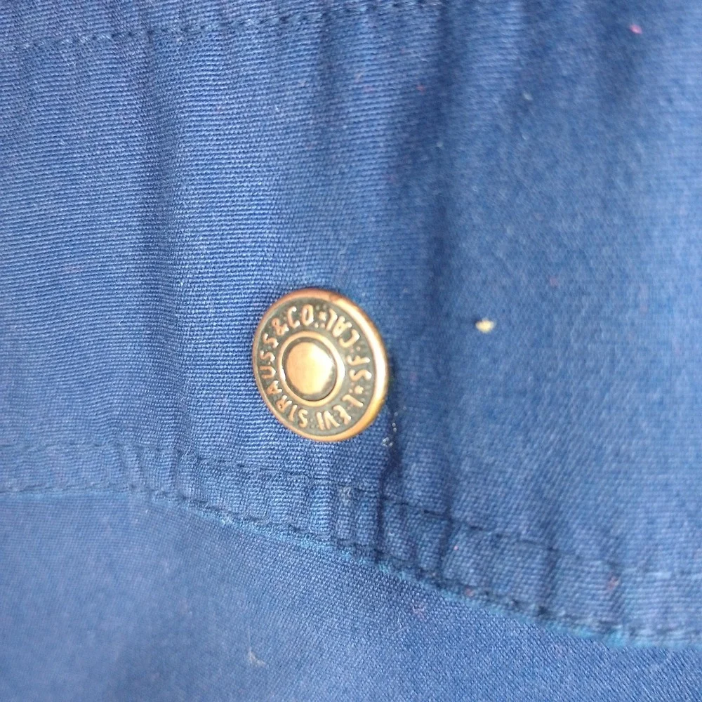 Vintage 80s Levi's Mountain Parka Type Jacket Mountain Coat Utility Pockets LG‎